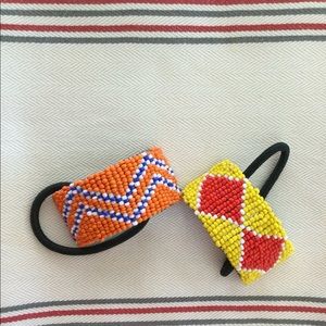 Seed Bead Ponytail Holders